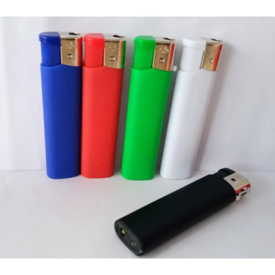 Slim Plastic refillable gas cigarette lighter