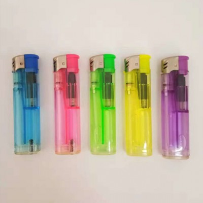 round plastic lighter non-refillable factory lighter