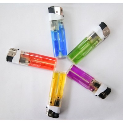 OEM Plastic disposable lighter with colorful gas