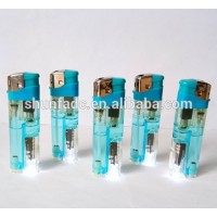 Blue LED disposable plastic electronic lighter