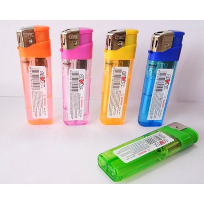 Plastic gas lighter with transparent beautiful color