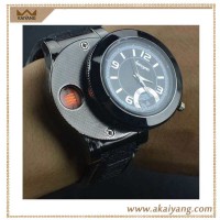 High Quality Cheap Electric Battery Rechargeable Wrist Watches With Lighter